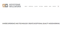 Tablet Screenshot of keystone-millwork.com